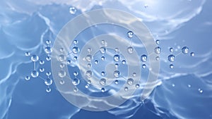 palmitoylethanolamide molecular structure, 3d model molecule, hydroxyethylpalmitamide, structural chemical formula view from a