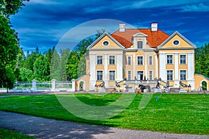 PALMSE, ESTONIA - JULY 14. 2017: Palmse Manor is a famous tourist attraction in Estonia