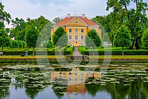 Palmse manor in Estonia reflected on water