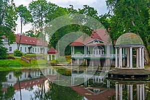 Palmse manor in Estonia reflected on water