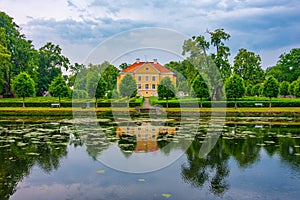 Palmse manor in Estonia reflected on water