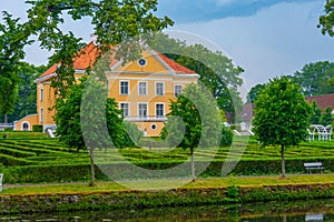 Palmse manor in Estonia reflected on water