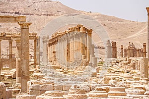 Palmyra ruins in Syria after ISIS was defeated in 2020