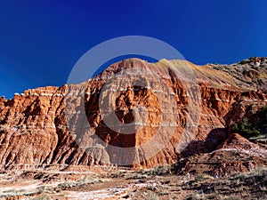 Palo Dur Canyon Texas rock formation red photo