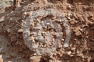 Palo duro canyon conglomerate rock formation photo
