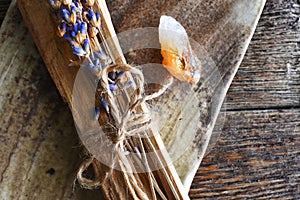 Palo Santo and Healing Crystals