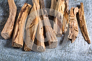 Palo santo wood chips photo