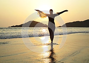 Palolem beach. South Goa, India photo