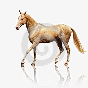 Palomino Akhal-teke