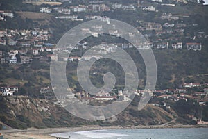 Palos Verdes from South Torrance Beach during June Gloom.