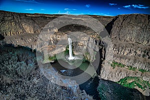 Palouse falls state park water falls in washington