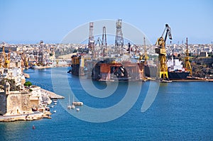 The Palumbo Shipyards, Cospicua, Malta. photo
