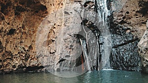 Pam bok waterfall flowing exotic thailand jungle