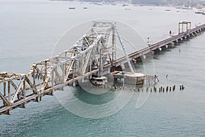 Pamban Bridge is a railway bridge which connects the town of Rameswaram on Pamban Island to mainland India. Opened on 24 February