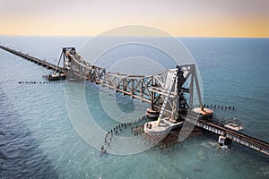 The Pamban rail bridge