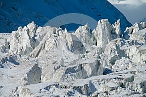 Pamir mountains cold snow ice glacier