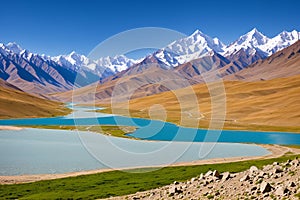 The Pamir Mountains, Pyanzh River, snowy peaks, Asia, and Bad are all cited.