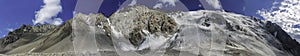 Pamir mountains snow peaks long panorama