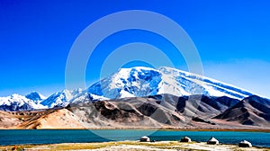 The pamir plateau in Xinjiang,China