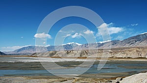 Pamirs altiplano lake