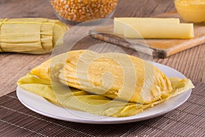 Pamonha. Brazilian Corn Snack