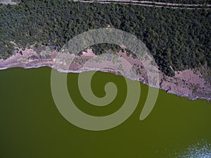 Pampas lagoon, aerial view photo