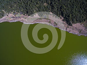 Pampas lagoon, aerial view photo