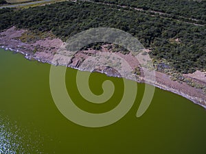 Pampas lagoon, aerial view photo