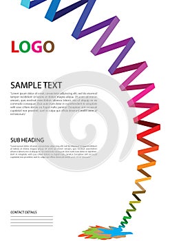 Pamphlet template photo