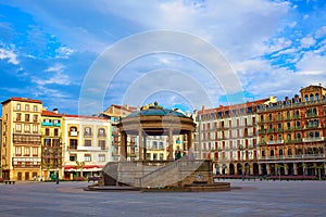 Pamplona Navarra Spain plaza del Castillo square