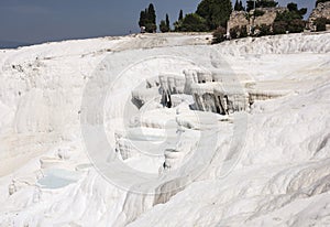 Pamukalle, Turkey calcium carbonate travertines photo