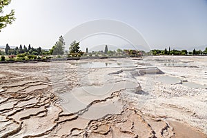 Pamukkal, Turkey. Travertine terraces