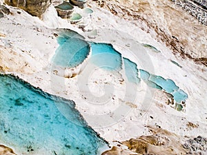 Pamukkale limestone pools photo