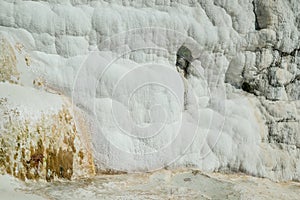 Pamukkale, natural pool with blue water, Turkey