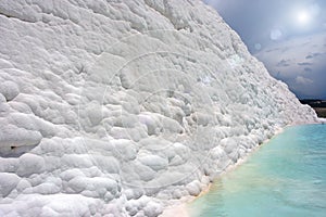 Pamukkale - natural travertine pools and terraces of Denizli, Turkey