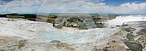 Pamukkale - natural travertine pools and terraces of Denizli, Turkey