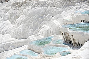 Pamukkale travertines pools at Denizli.