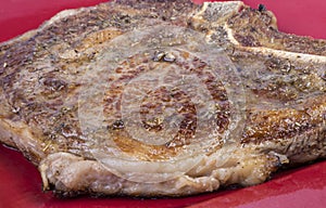 Pan-Fried Rib-eye steak
