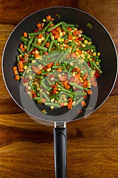 Pan-fried vegetables