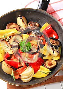 Pan fried vegetables