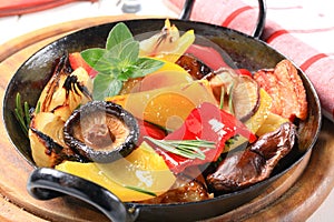 Pan fried vegetables