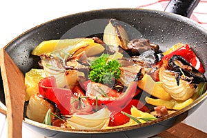 Pan fried vegetables
