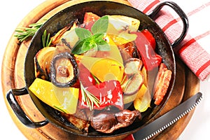Pan fried vegetables