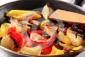 Pan fried vegetables