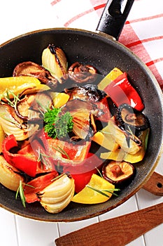 Pan fried vegetables