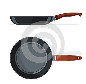 Pan with handle