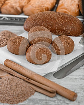 Pan integral con avena para dieta photo