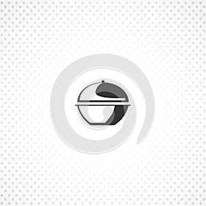 pan isolated solid icon on white background