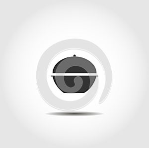 Pan vector icon. cooking design element