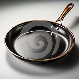 Pan perfection Isolated iron frying pan exudes simplicity and functionality